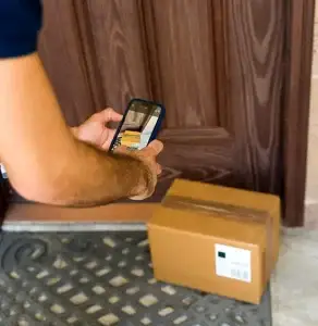 Durham Region Courier tracking a package after delivery